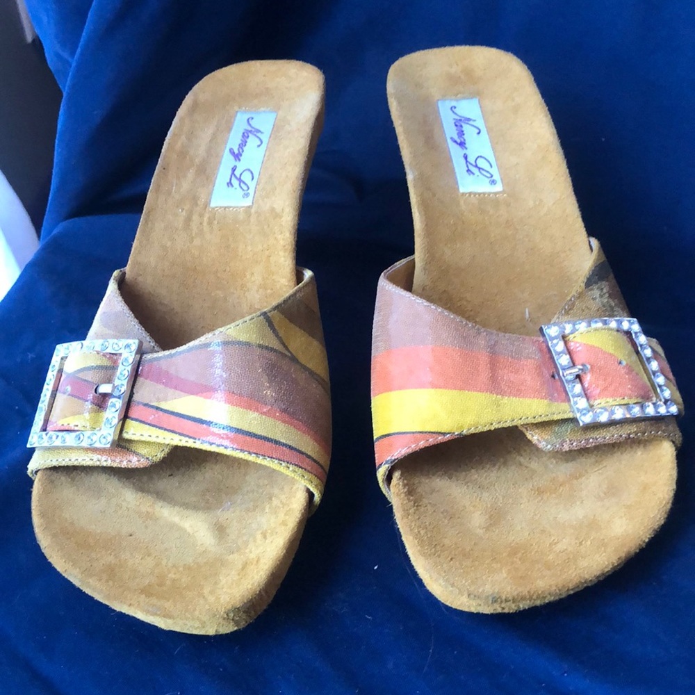 Nancy Li Low Heel Sliders